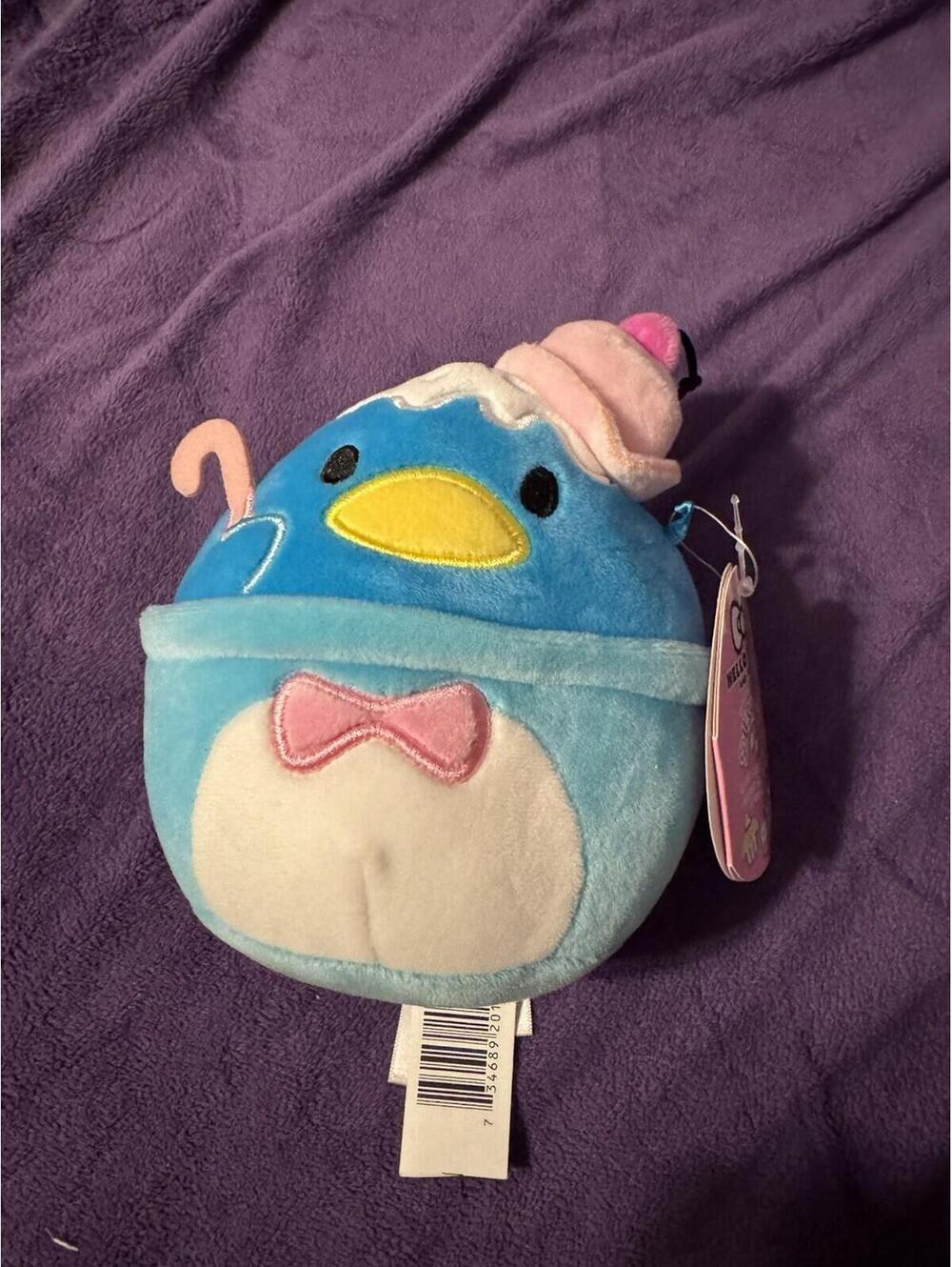 Squishmallow Sanrio 6" Tuxedo Sam Ice Cream Sundae Plush Exclusive Kellytoy
